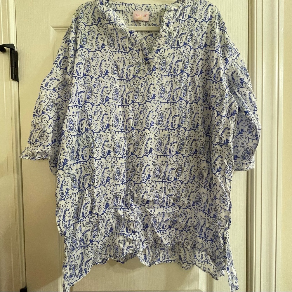 Top It Off swim cover up - 100% cotton